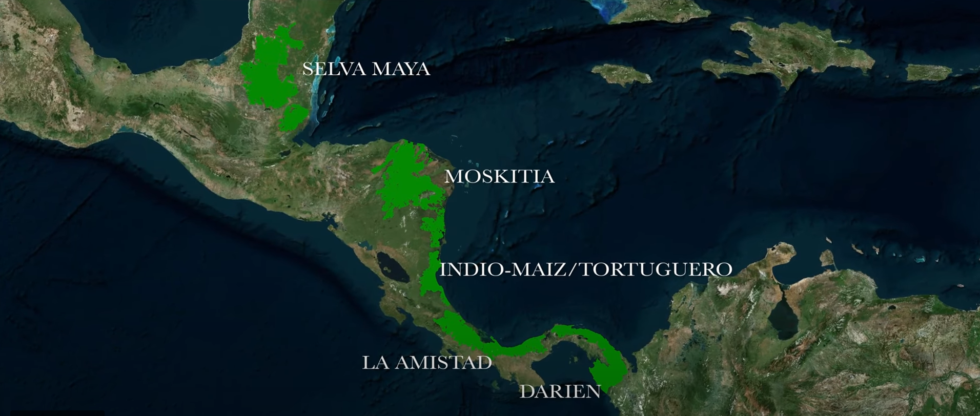 Map of 5 Mesoamerica